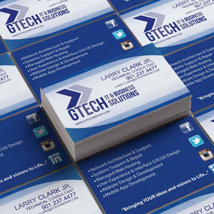 Premium Full Color Double Sided Business Cards (Designing, Printing, and Shipping Included)